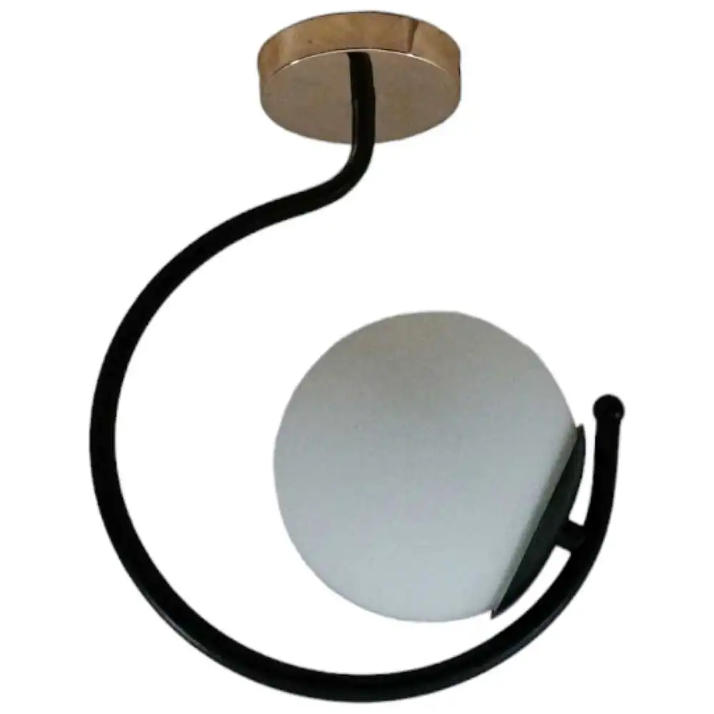 Κρεμαστό φωτιστικό οροφής με λάμπα G9 σε μαύρο χρώμα με χρυσή βάση Serenity 43