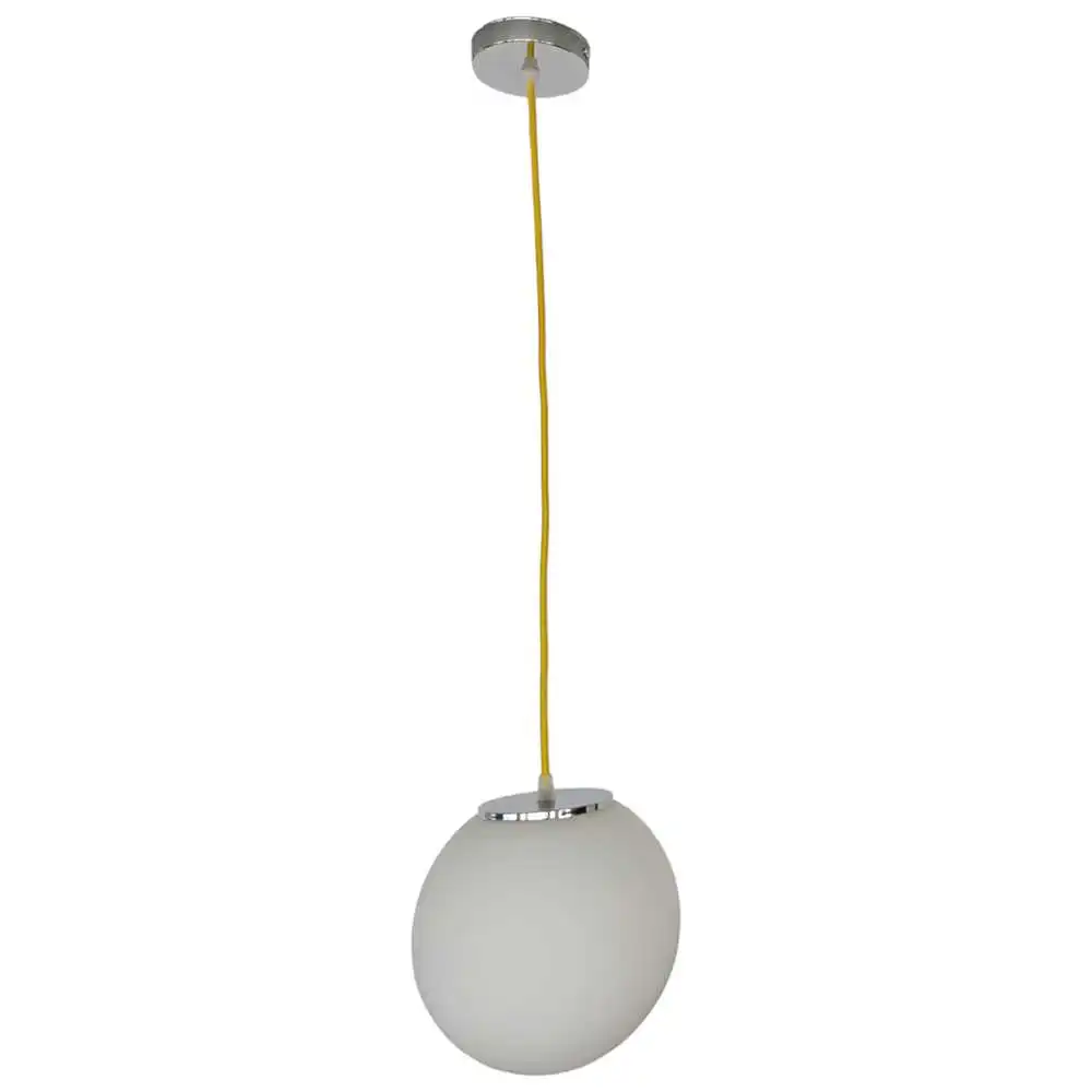 Φωτιστικό οροφής σφαιρικό με κίτρινο καλώδιο με γλόμπο 20 εκατοστά Aura 2