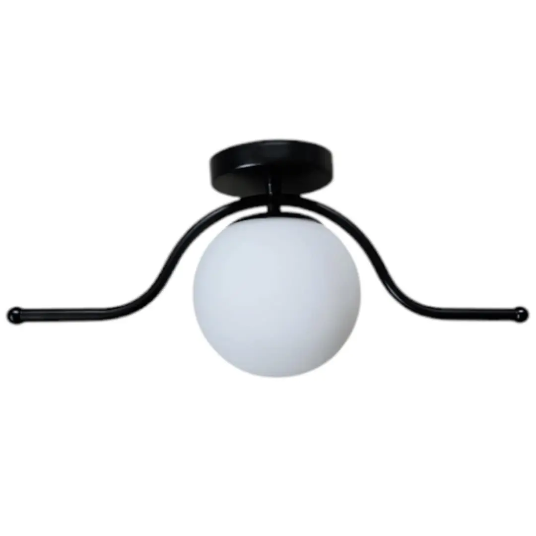 Φωτιστικό οροφής - Πλαφονιέρα σε μαύρο χρώμα με 1 μπάλα και λάμπα g9 Serenity 68