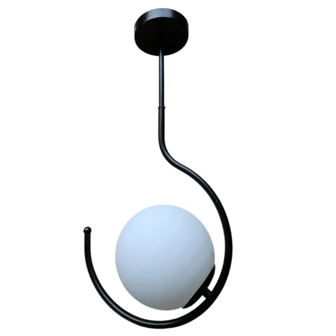 Κρεμαστό φωτιστικό οροφής με 1 μπάλα και λάμπα g9 serenity 55