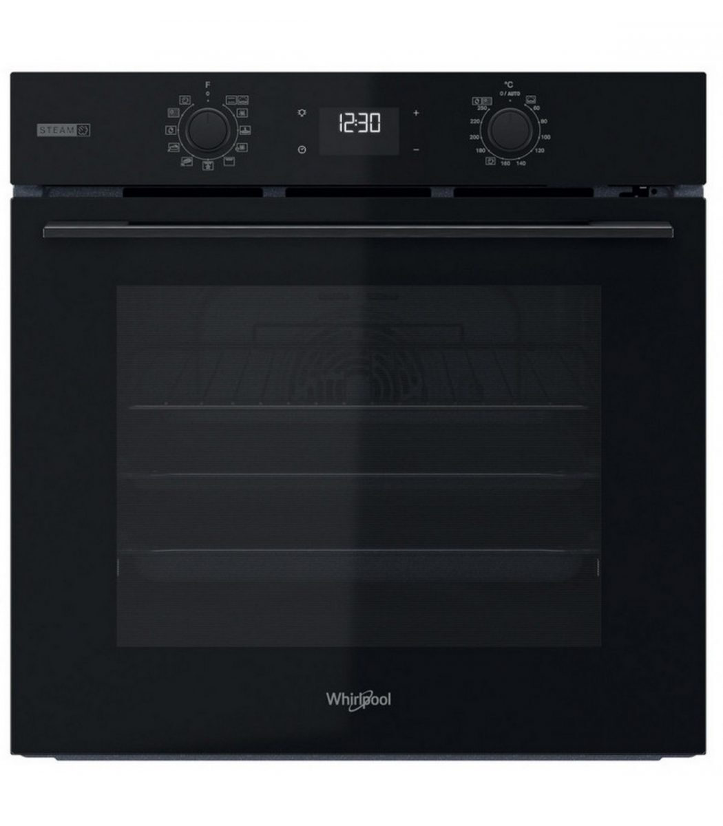 Εντοιχιζόμενος Φούρνος άνω Πάγκου, OMSK58RU1SB, 71lt, Π59.5εκ., Μαύρος, Whirlpool