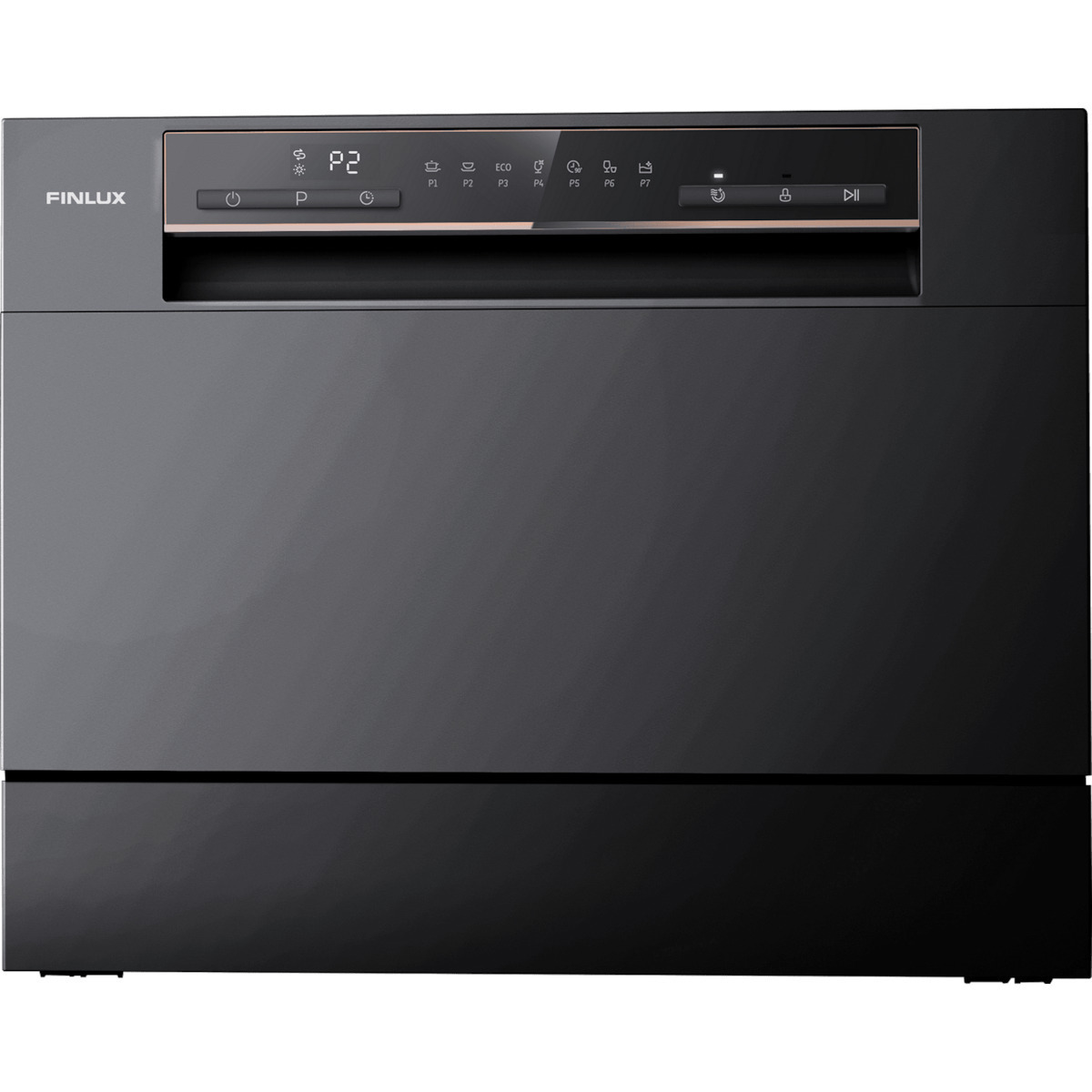 Πλυντήριο Πιάτων Ελεύθερο για 6 Σερβίτσια Π55xY50εκ., WQP6 BLACK, Finlux