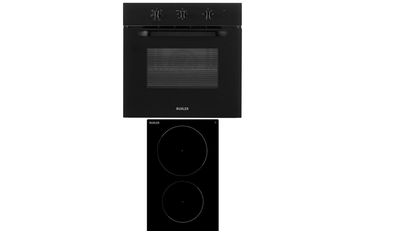 Φούρνος άνω Πάγκου 65lt με Κεραμικές Εστίες Π59εκ., BO6508MA + CHP21I, Muhler