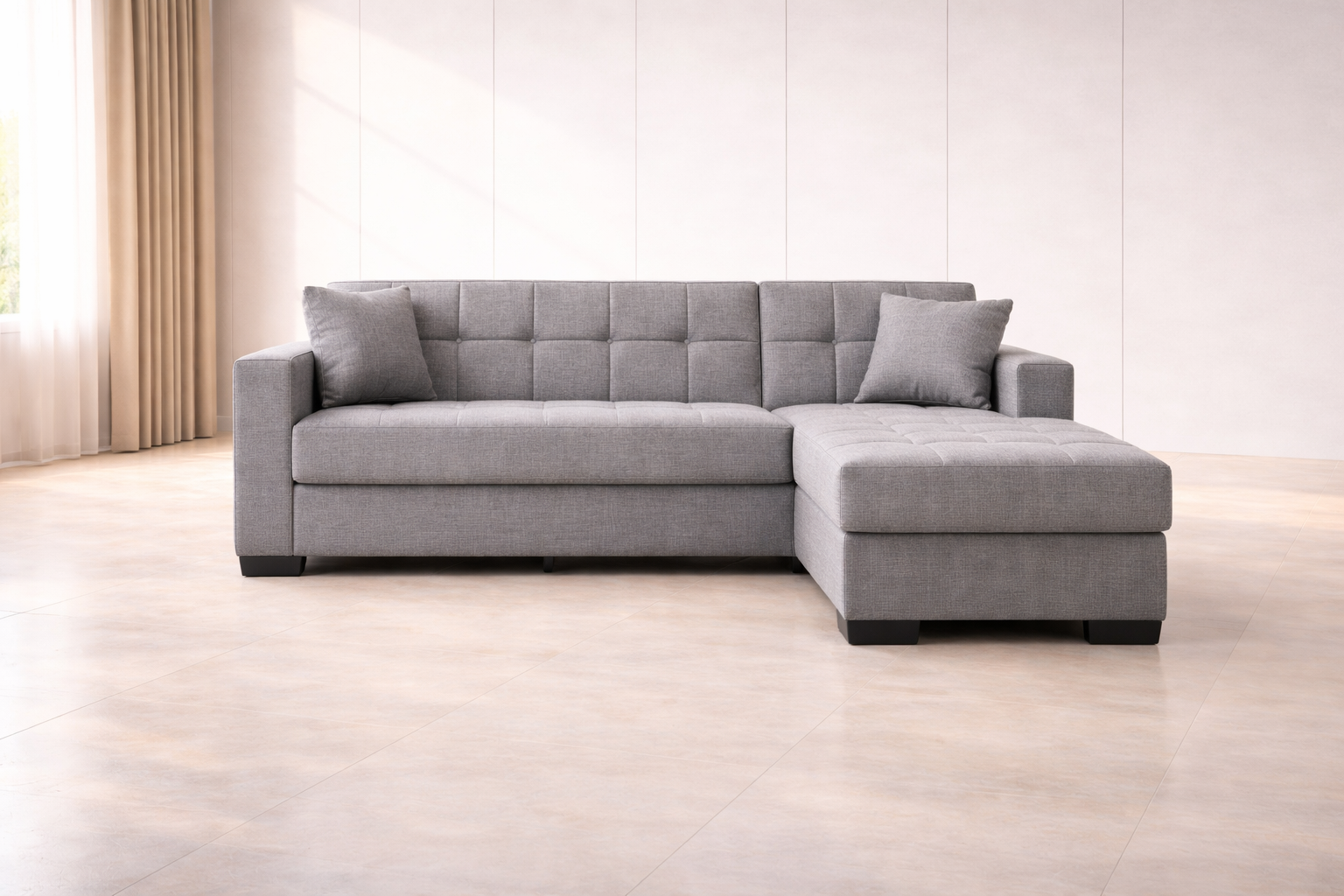 Γωνιακός καναπές-κρεβάτι New Dynamic Corner, γκρι, Νο 51-002, κωδ. 2770000045, All4home