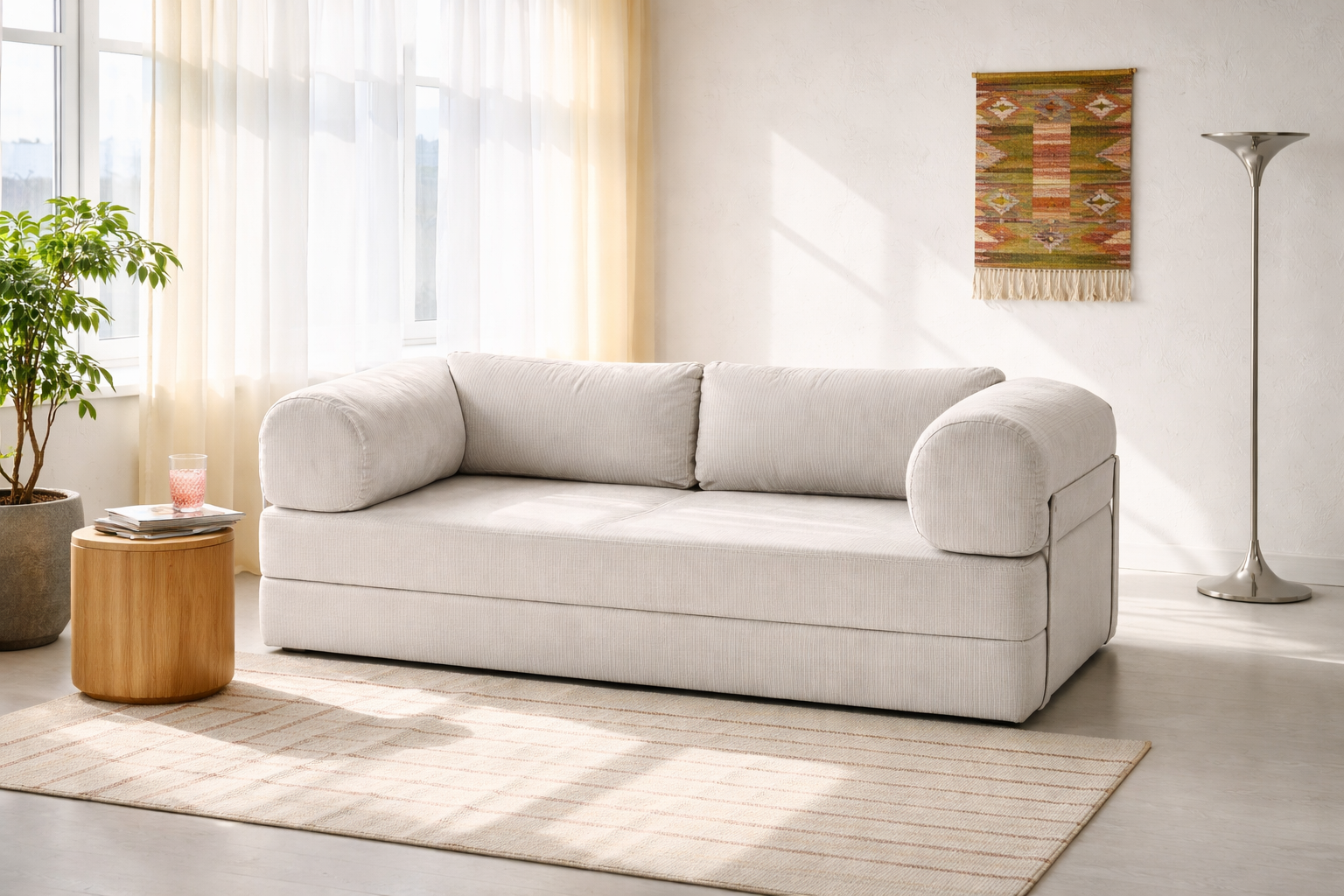 Καναπές - Κρεβάτι ,Vella Plus, 196 x 62 x 100 εκ. All4home