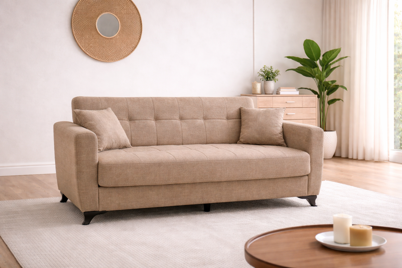 Τριθέσιος Καναπές-κρεβάτι MODESTO 3, Νο 06-002, κωδ. 2770000040, All4home