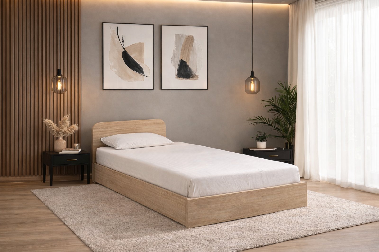 Ημίδιπλο κρεβάτι μπαούλο Donatello Σόνομα, 120/190, Genomax - Στρώμα ορθοπεδικό με βάση