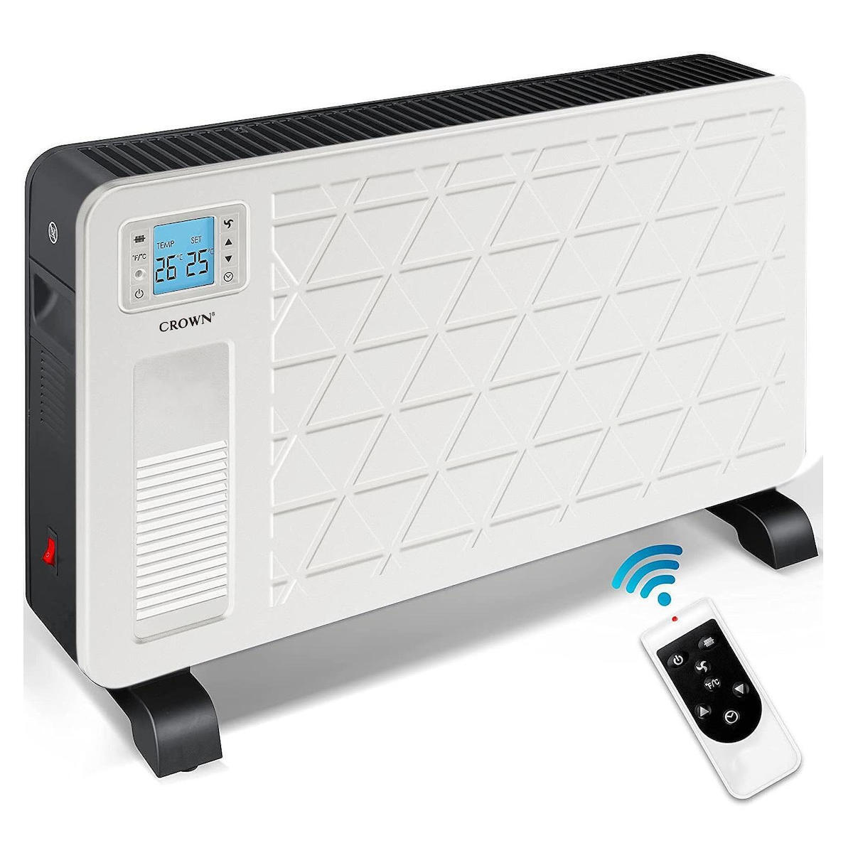 Ηλεκτρικός θερμοπομπός 2300W με Wi-Fi και Τηλεχειριστήριο, RCH-8302 Rally, Crown