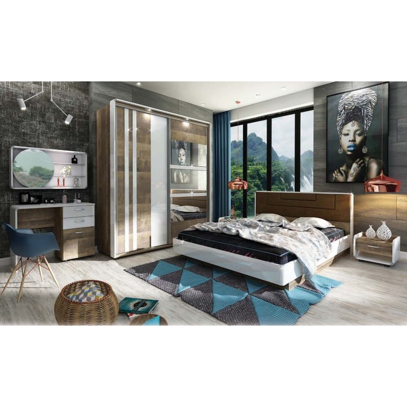 Σετ Κρεβατοκάμαρας 4 τεμαχίων 160/200, Ares, Genomax - Στρώμα ορθοπεδικό με βάση