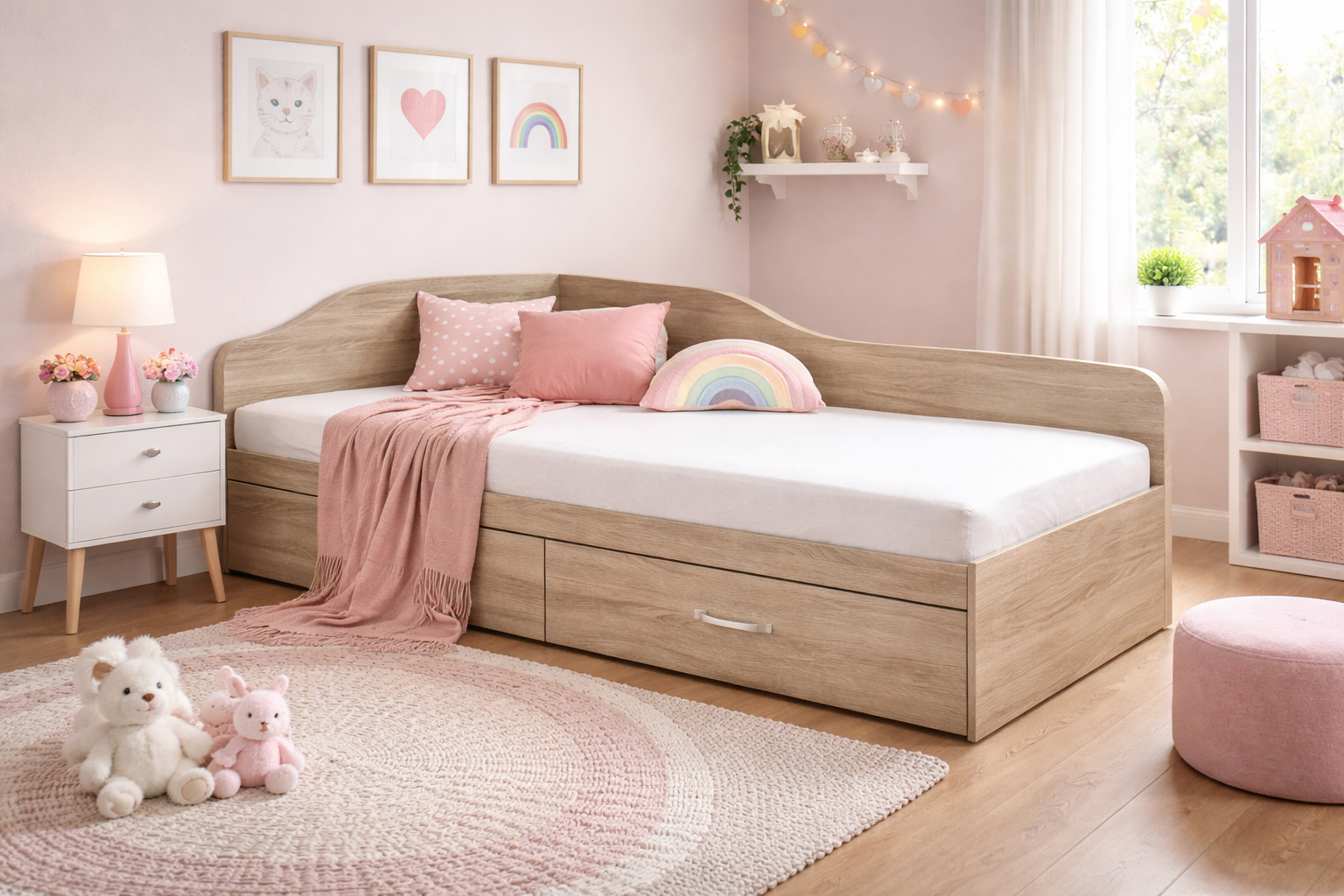 Κρεβάτι ημίδιπλο 1212030 Σόνομα, 120/190, Genomax - Στρώμα ορθοπεδικό με βάση