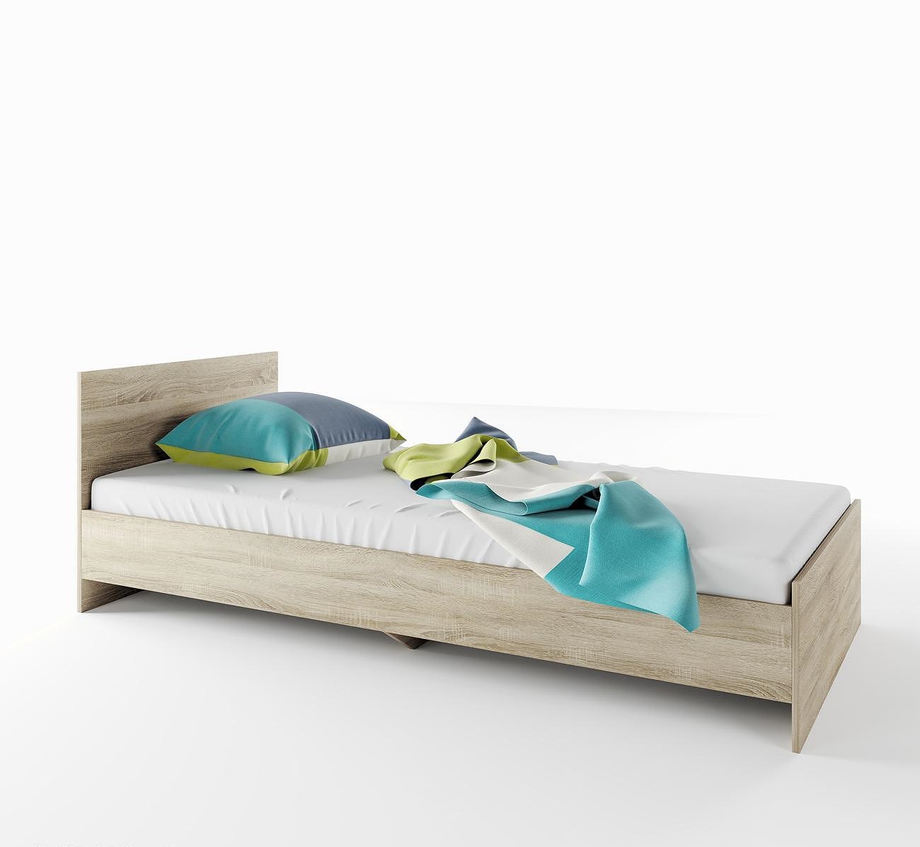 Κρεβάτι μονό 1212006 Σόνομα, 90/200, Genomax - Στρώμα ορθοπεδικό με βάση