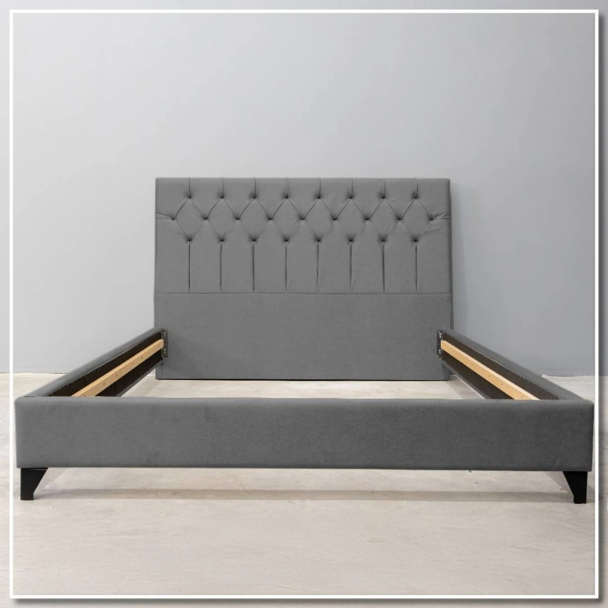 Υφασμάτινο Κρεβάτι, Napoli, γκρι, 160x200 εκ. , All4home