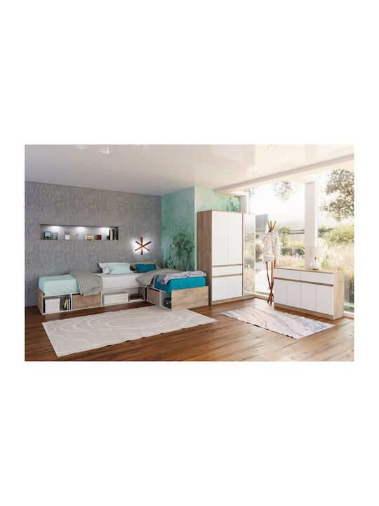 Σετ Κρεβατοκάμαρας 4 τεμαχίων, Κ-962, 90/200, Genomax