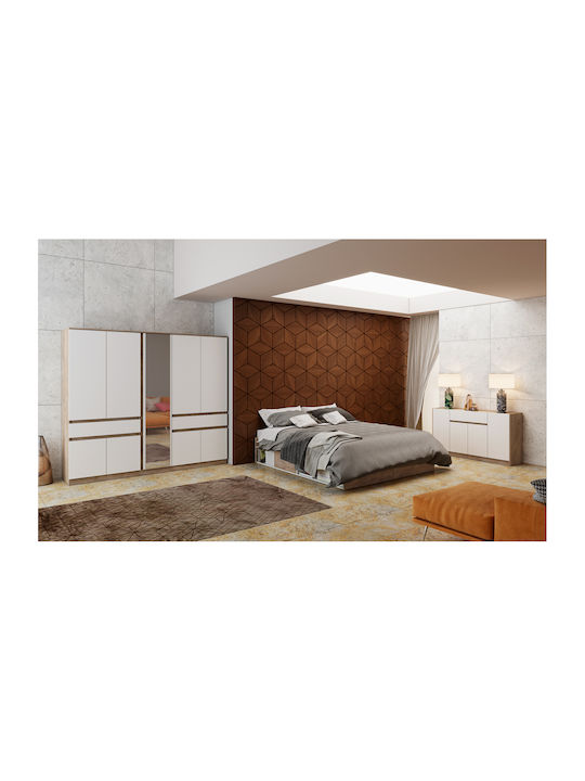 Σετ Κρεβατοκάμαρας 5 τεμαχίων, Κ-963, 90/200, Genomax - Στρώμα ορθοπεδικό με βάση