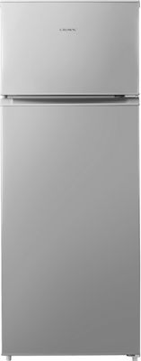 CROWN Δίπορτο Ψυγείο DF249SI , 210lt, Υ143xΠ55xΒ55εκ. Inox, Crown